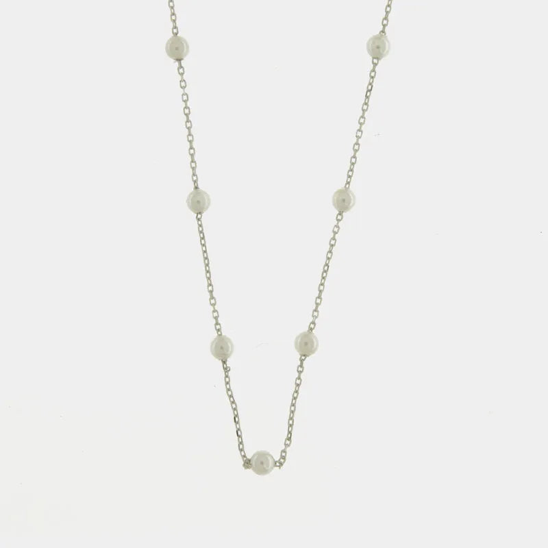 Collana in Argento 925 con perle - BYSIMON gioielli