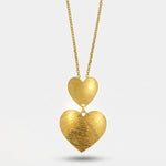 Collana in Argento 925 con cuori graffiati - BYSIMON gioielli