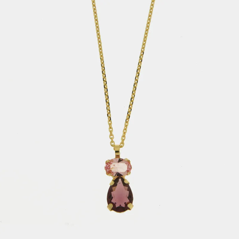 Collana in Argento 925 con cristalli ametista