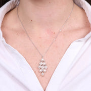 Collana in Argento 925 con perle e cristalli