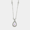 Collana in Argento 925 ovale con zirconi
