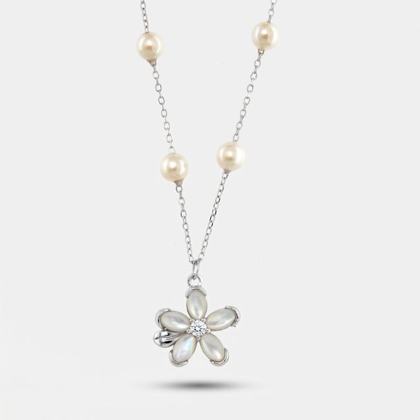 Collana in Argento 925 fiore - BYSIMON gioielli