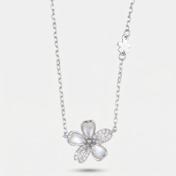 Collana in Argento 925 con fiore - BYSIMON gioielli