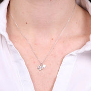 Collana in Argento 925 con quadrifogli