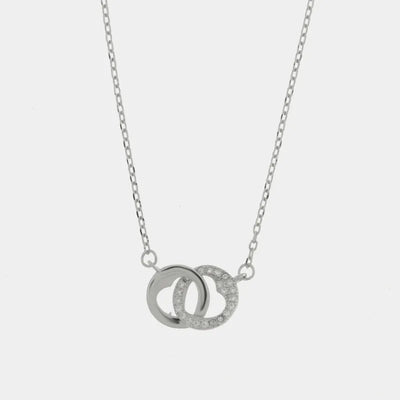 Collana in Argento 925 con cerchi intrecciati