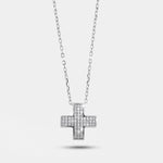 Collana in Argento 925 con croce zirconata - BYSIMON gioielli