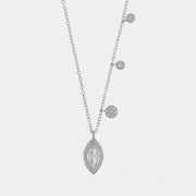 Collana in Argento 925 goccia e punti luce