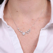 Collana in Argento 925 cuore zirconato