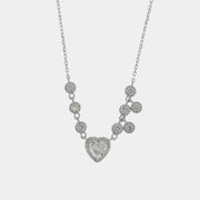 Collana in Argento 925 cuore zirconato