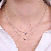 Collana in Argento 925 triangoli