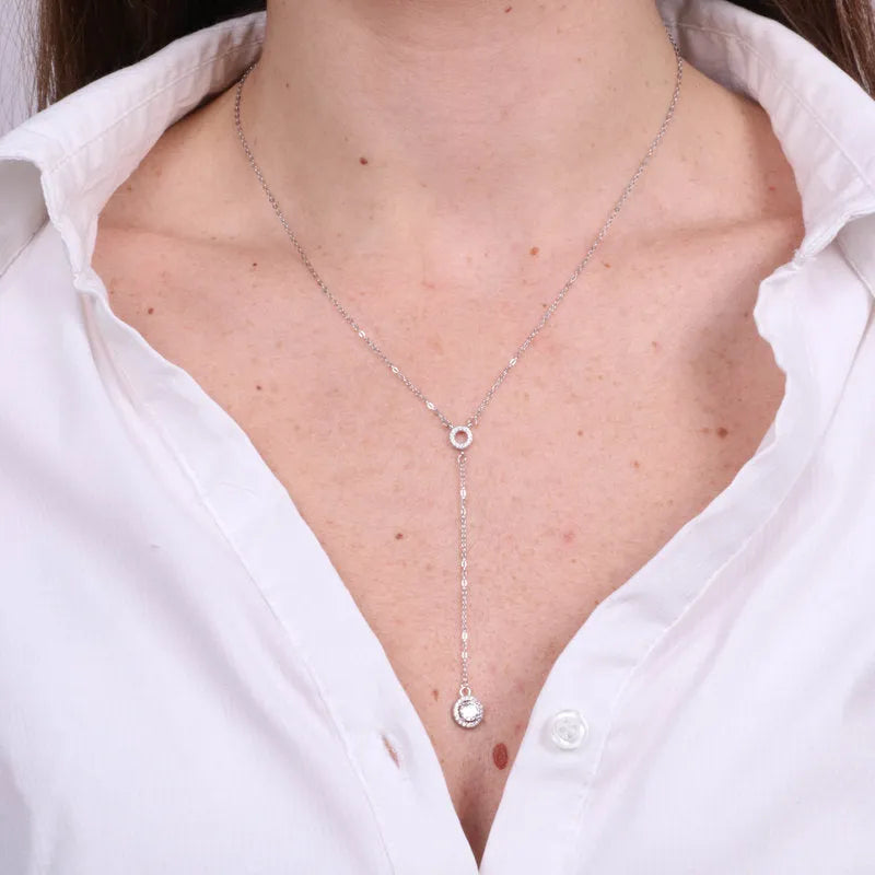 Collana in Argento 925 punto luce pendente - BYSIMON gioielli