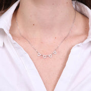 Collana in Argento 925 cuori