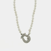 Collana in Argento 925 con perle e zirconi