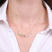 Collana in Argento 925 con zirconi colorati