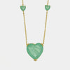 Collana in Argento 925 cuore verde