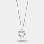 Collana in Argento 925  con cuore impreziosito da cristalli - BYSIMON gioielli