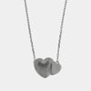Collana in Argento 925 con doppio cuore