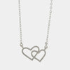 Collana in Argento 925 con cuori intrecciati