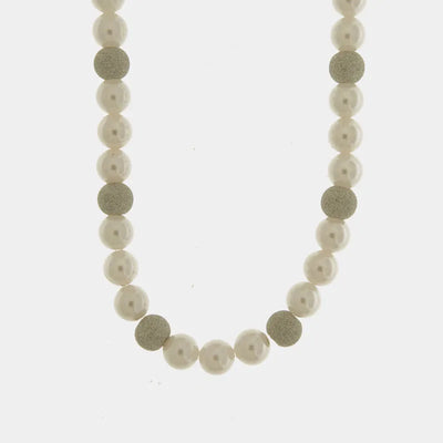Collana in Argento 925 con perle e cristalli