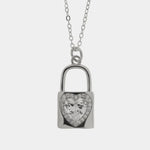 Collana in Argento 925 lucchetto con cuore Collezione Hanoi - BYSIMON gioielli