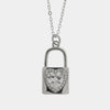 Collana in Argento 925 lucchetto con cuore