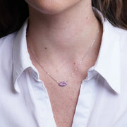 Collana in Argento 925 bocca con zirconi rossi