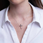 Collana in Argento 925 crocifisso con Gesù Collezione Hanoi - BYSIMON gioielli