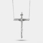 Collana in Argento 925 crocifisso con Gesù Collezione Hanoi - BYSIMON gioielli