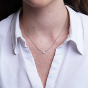 Collana in Argento 925 fiore con perle