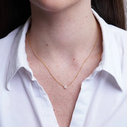 Collana in Argento 925 fiore con perle