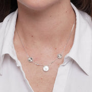 Collana in Argento 925 tris di cerchi