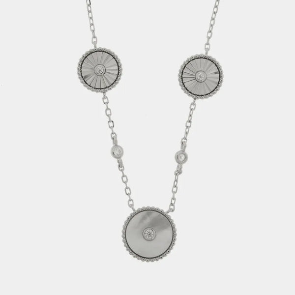 Collana in Argento 925 tris di cerchi - BYSIMON gioielli