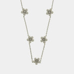 Collana in Argento 925 fiori con perle - BYSIMON gioielli