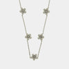 Collana in Argento 925 fiori con perle