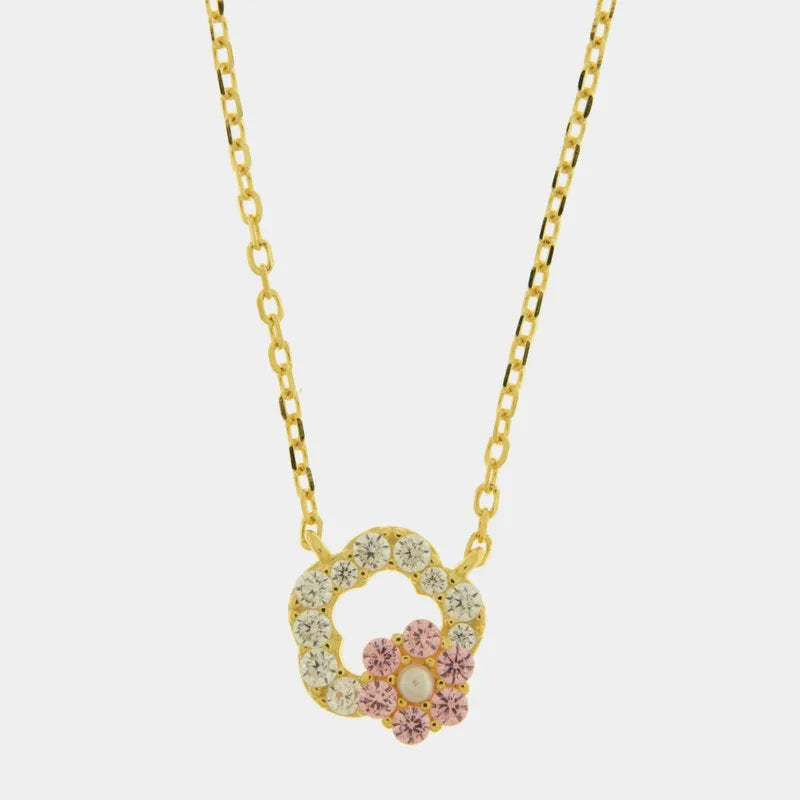 Collana in Argento 925 fiori intrecciati - BYSIMON gioielli