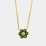 Collana in Argento 925 fiore verde BYSIMON - gioiello BySimon