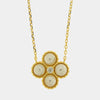 Collana in Argento 925 fiore con perle