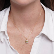 Collana in Argento 925 campanella colorata Capri zirconata