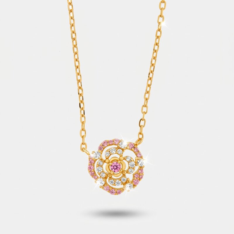 Collana in Argento 925 fiore a lobo - BYSIMON gioielli