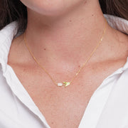 Collana in Argento 925 tulipano viola