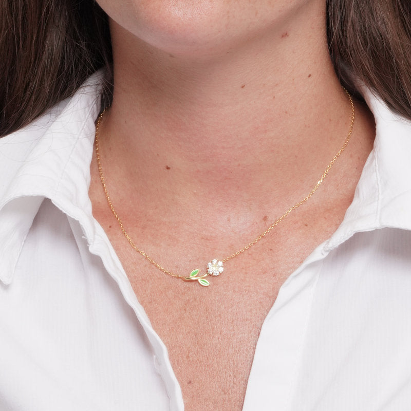 Collana in Argento 925 margherita - BYSIMON gioielli