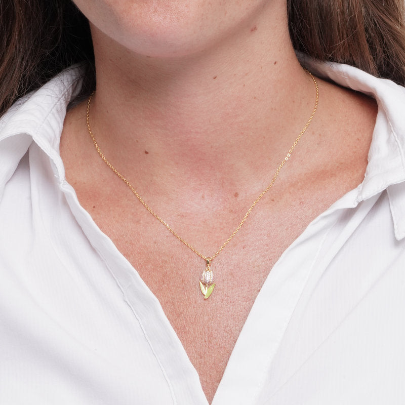 Collana in Argento 925 tulipano - BYSIMON gioielli