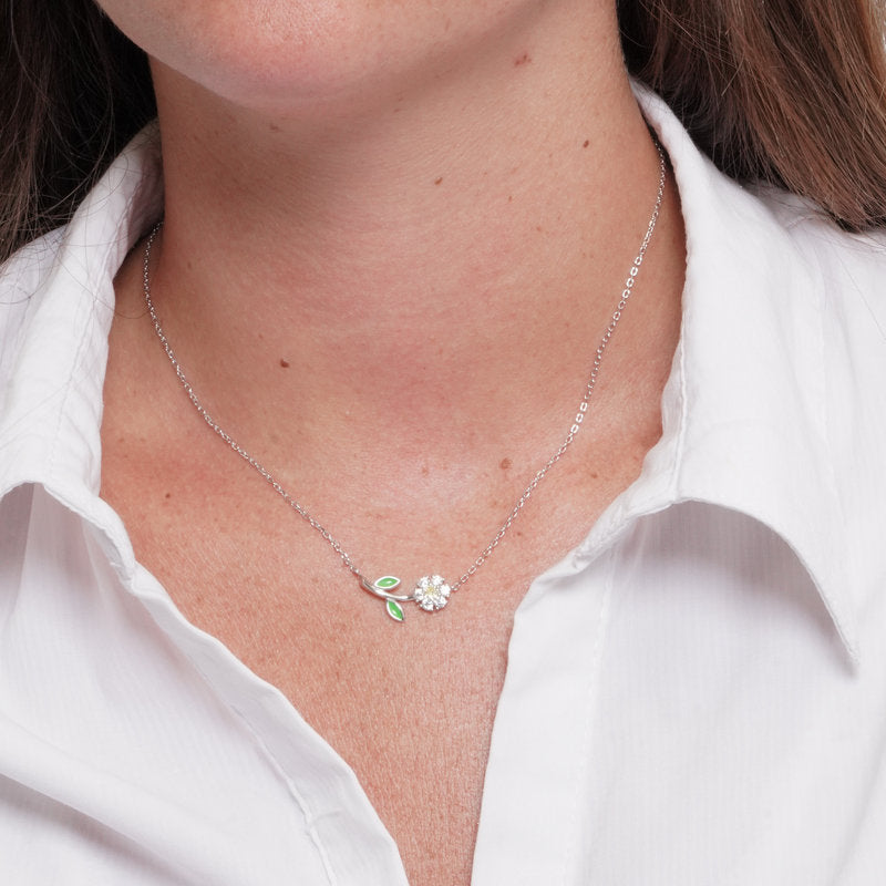 Collana in Argento 925 margherita - BYSIMON gioielli