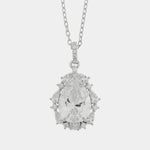 Collana in Argento 925 ovale zirconato - BYSIMON gioielli