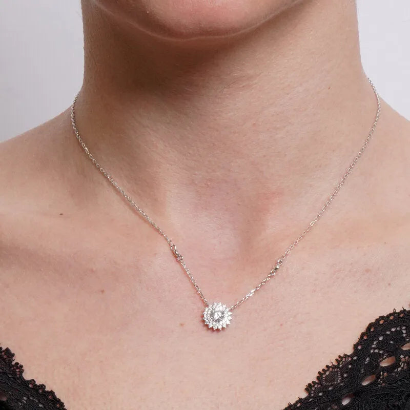 Collana in Argento 925 kate con zircone
