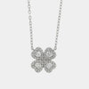 Collana in Argento 925 fiore zirconato