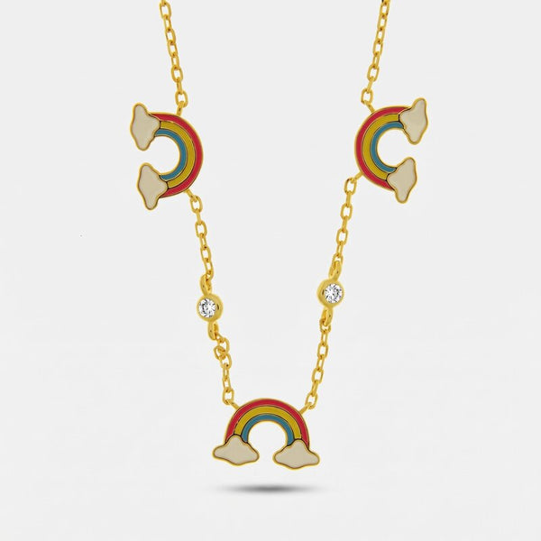 Collarino in Argento 925 arcobaleno - BYSIMON gioielli