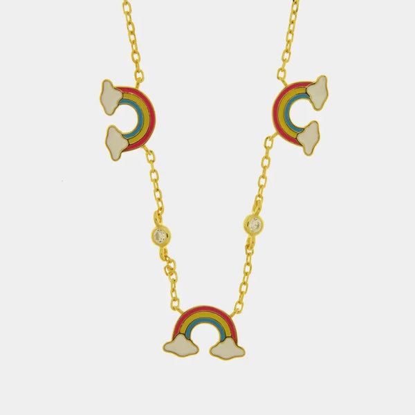 Collarino in Argento 925 arcobaleno - BYSIMON gioielli