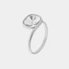 Anello in Argento 925 solitario con cristallo bianco