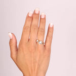 Anello in Argento 925 con cristalli bianchi - BYSIMON gioielli